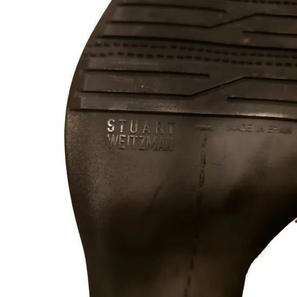 Stuart Weitzman Y2K GIngerbread Girl Style Suede Fur-lined Pointed Toe Boots - Picture 9 of 9